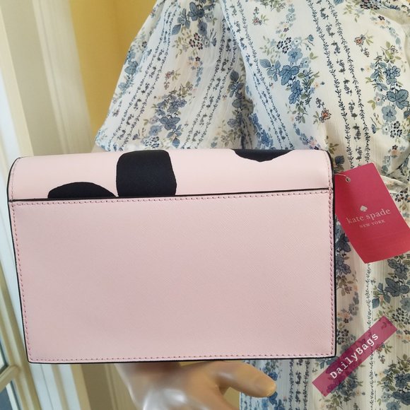 KATE SPADE CONVERTIBLE GRAND FLORA CROSSBODY PINK - Picture 9 of 13
